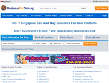 Tablet Screenshot of businessforsale.sg